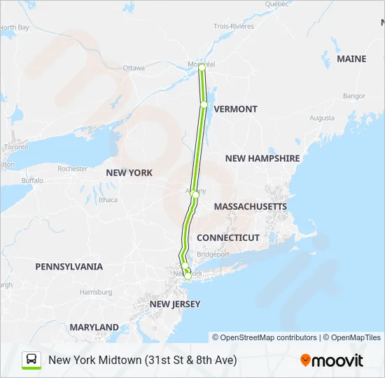 FLIXBUS 2679 Bus Line Map