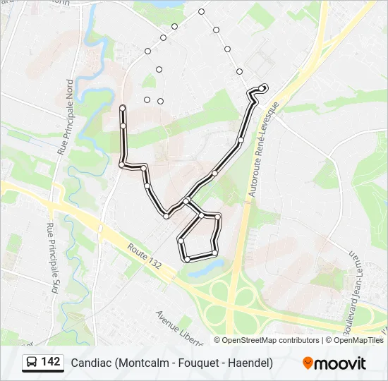 142 Bus Line Map
