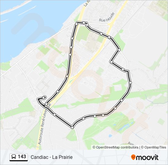 143 Bus Line Map