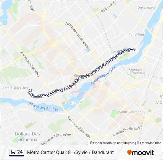 24 Bus Line Map
