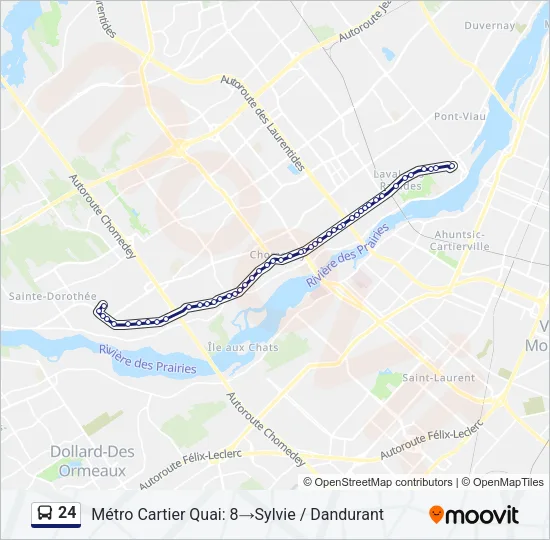 24 Bus Line Map