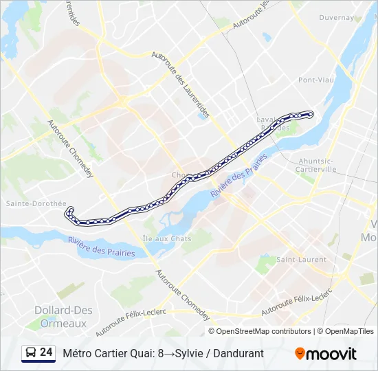 24 Bus Line Map
