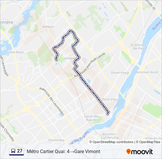 27 bus Line Map