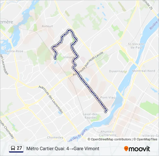 27 Bus Line Map