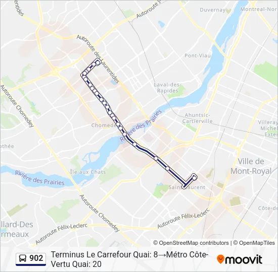 902 Bus Line Map