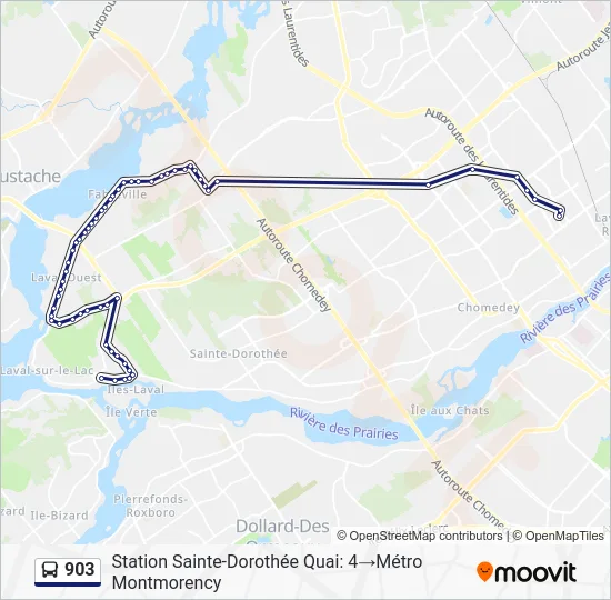 903 Bus Line Map