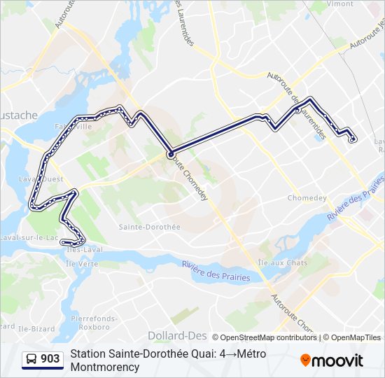 903 Bus Line Map