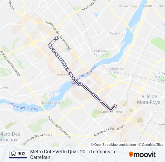 902 Bus Line Map