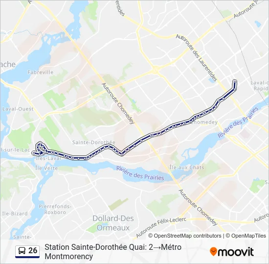26 Bus Line Map
