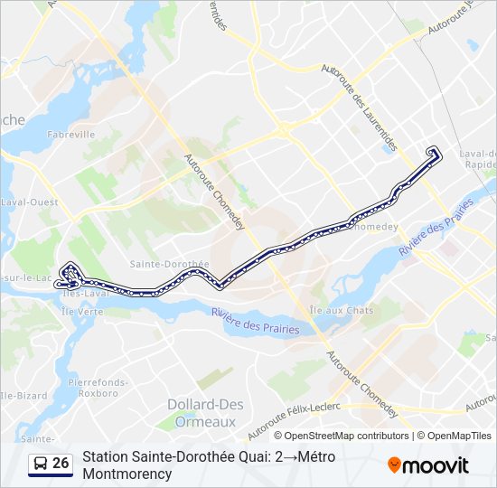 26 Bus Line Map