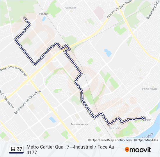 37 Bus Line Map