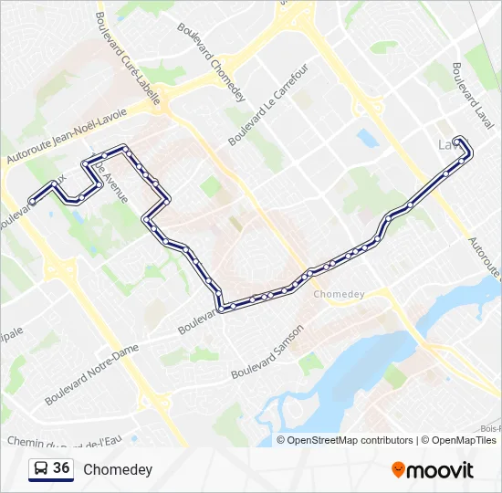 36 Route: Schedules, Stops & Maps - Terminus Montmorency Quai: 3