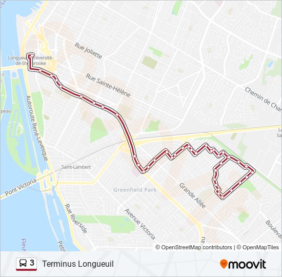 3 bus Line Map