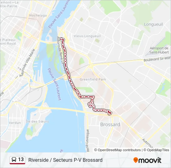 13 Bus Line Map