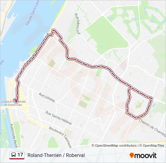 17 Bus Line Map