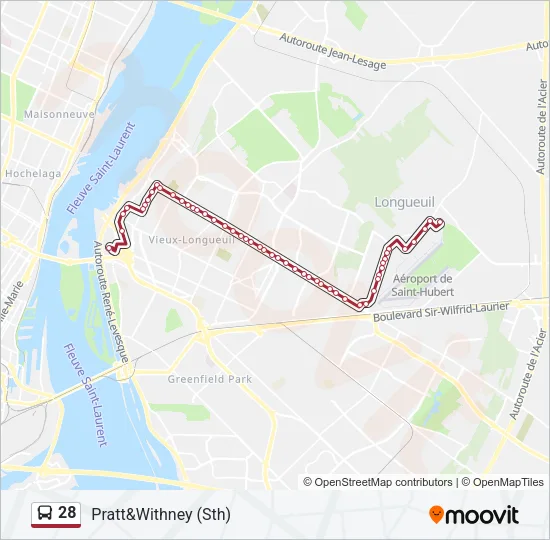 28 Bus Line Map