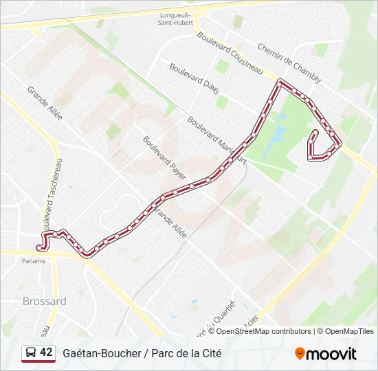 42 Bus Line Map
