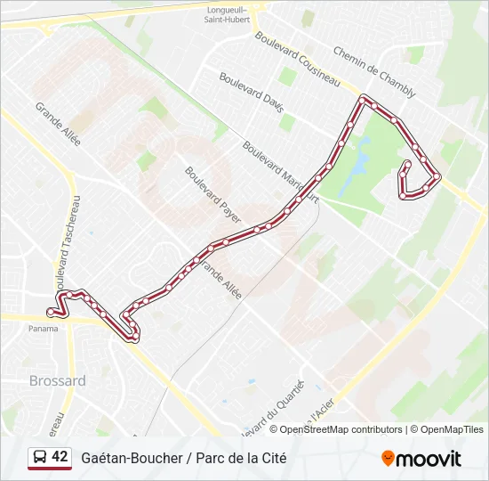 42 Bus Line Map