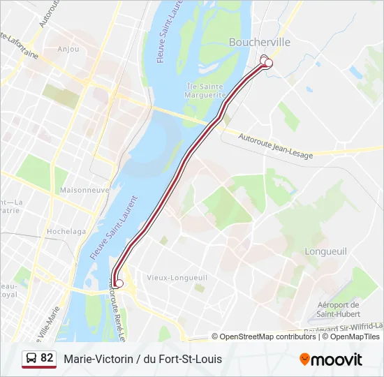 82 Bus Line Map