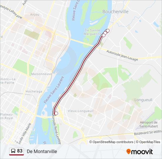 83 Bus Line Map