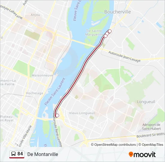 84 Bus Line Map