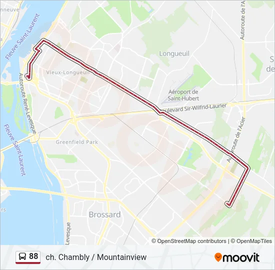88 Bus Line Map