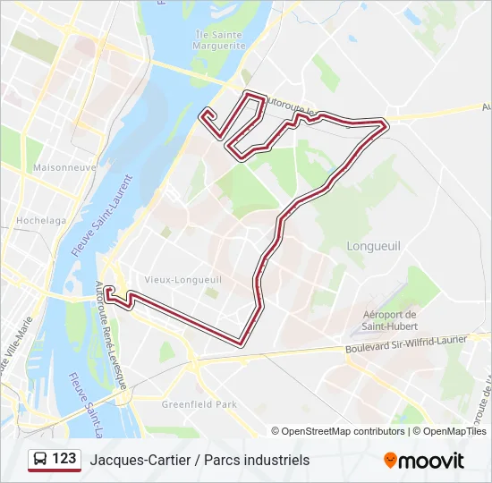 123 Bus Line Map