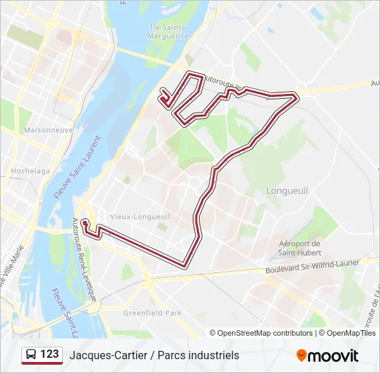 123 Bus Line Map
