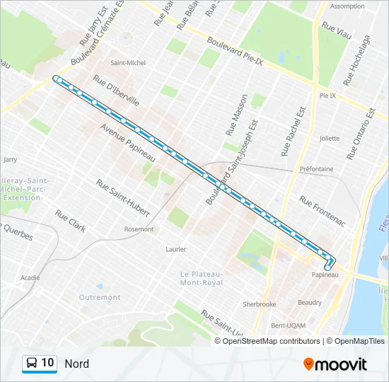 10 Bus Line Map