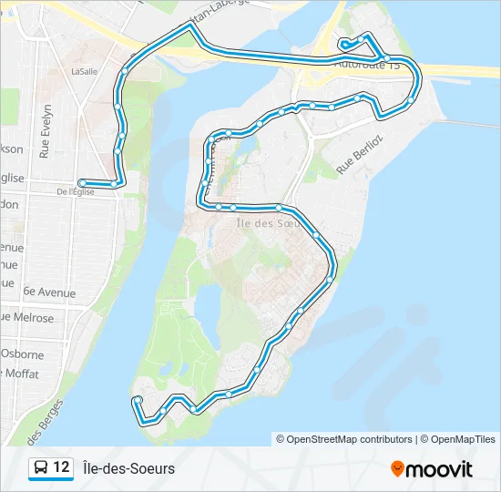 12 Bus Line Map
