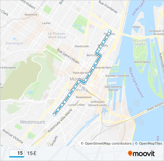 15 bus Line Map