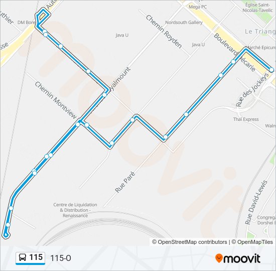 115 Route Schedules Stops Maps 115 O Updated