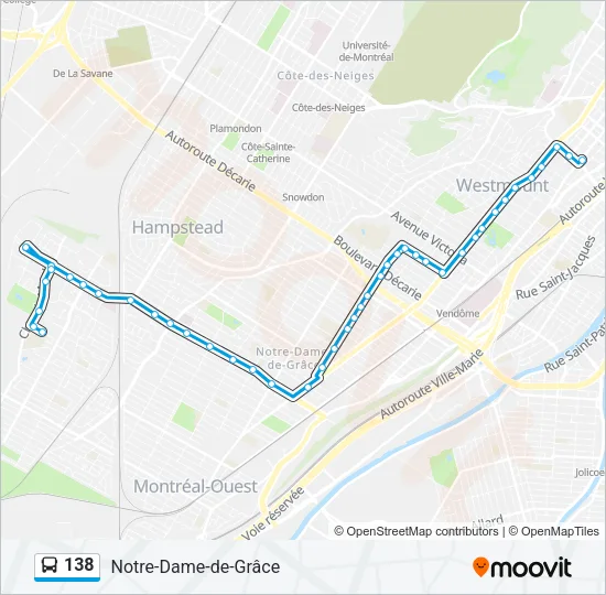 138 Bus Line Map
