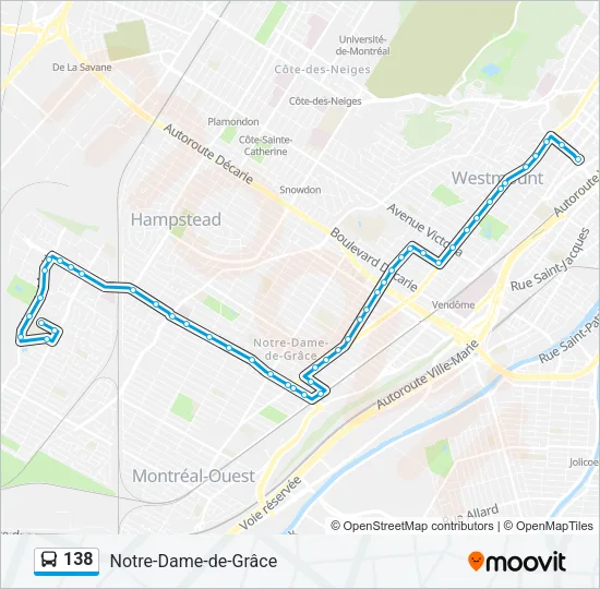 138 Bus Line Map