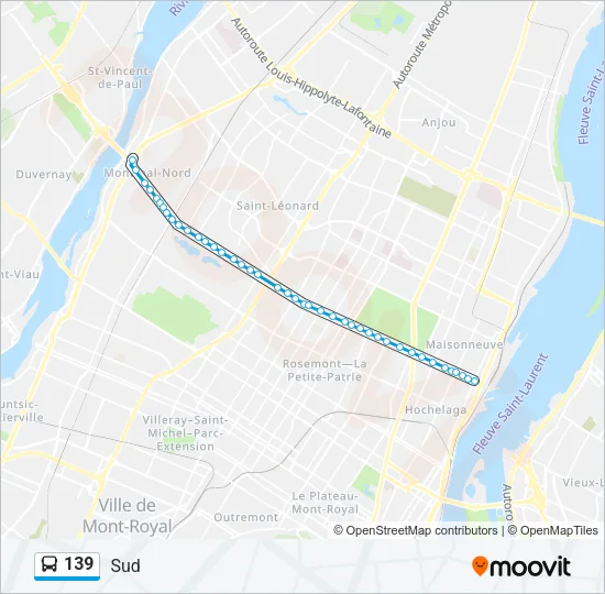 139 Bus Line Map