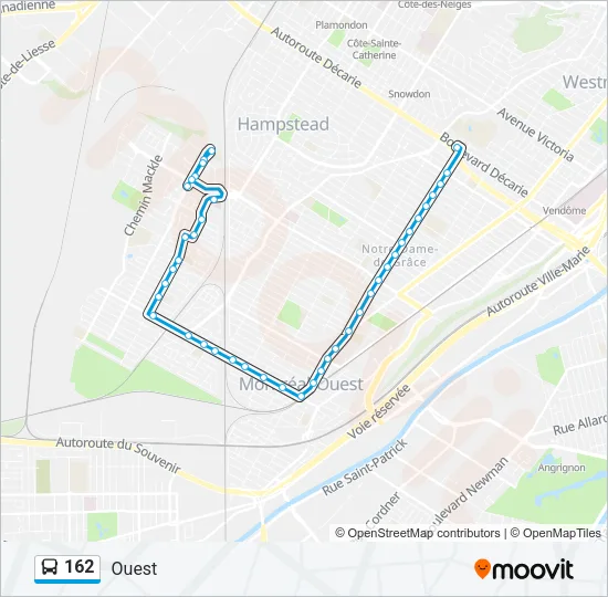 162 Bus Line Map