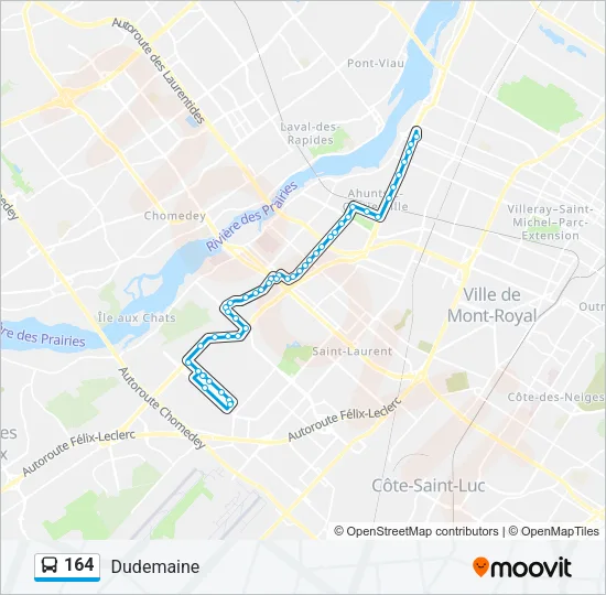 164 Bus Line Map