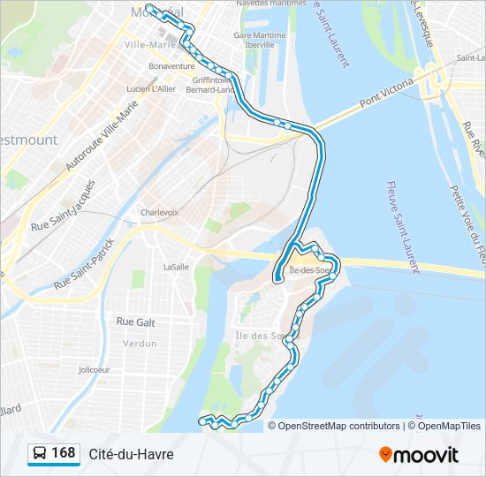 168 Bus Line Map