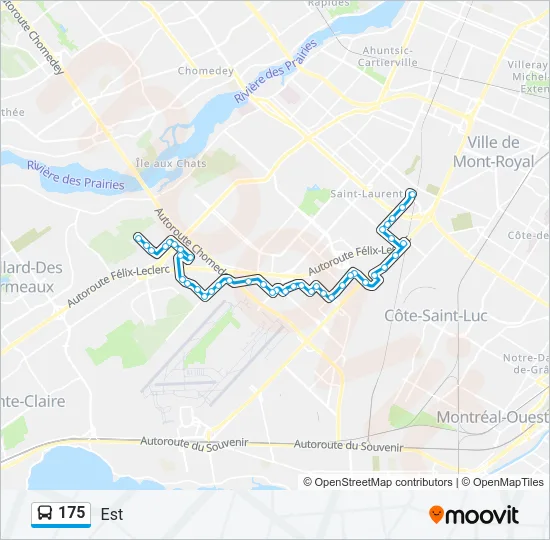 175 Bus Line Map