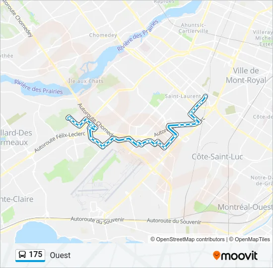 175 Bus Line Map