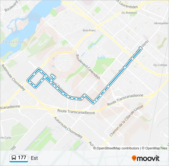 177 Bus Line Map