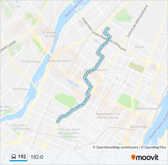 192 Route: Schedules, Stops & Maps - 192-O (Updated)