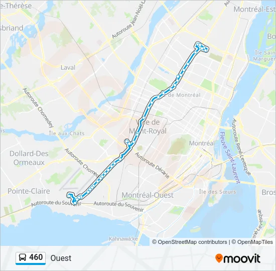 460 Bus Line Map