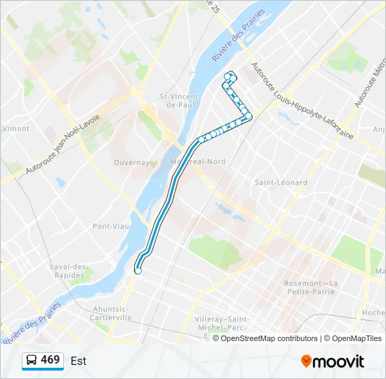 469 Bus Line Map