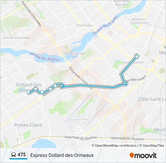 475 Bus Line Map