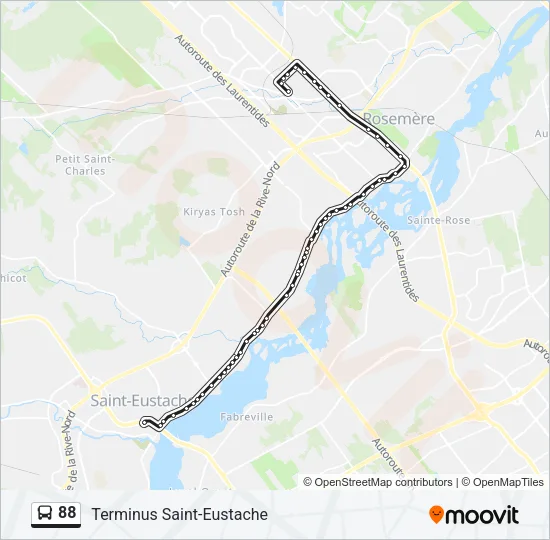 88 Bus Line Map