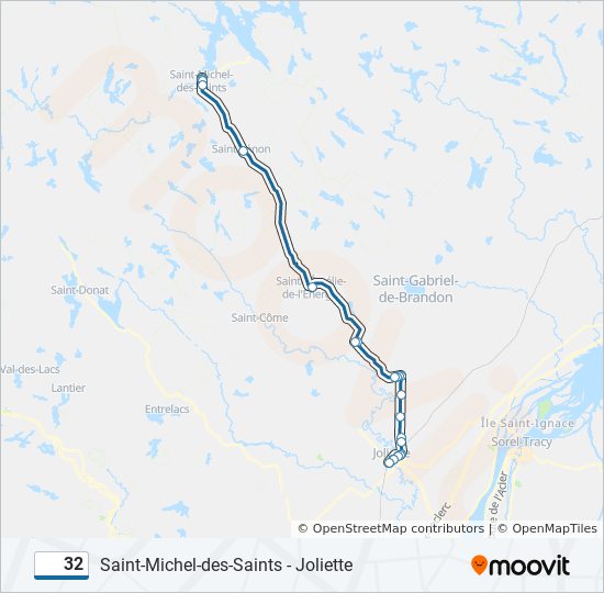 32 bus Line Map