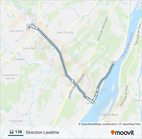 138 Bus Line Map