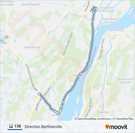 138 Bus Line Map