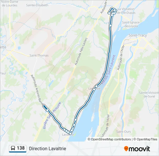 138 Bus Line Map